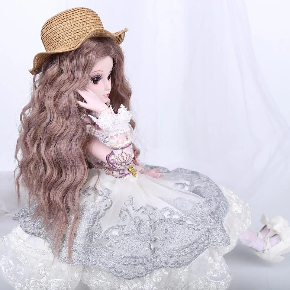 1/3 1/4 масштаб BJD парик черные волосы для BJD/Аксессуары для кукол SD Allaosify