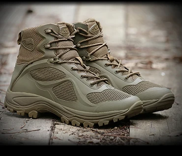 Army Green Сезон весна-осень; мужские армейские ботинки в стиле милитари; мужские кроссовки; тактические ботинки; тактическая обувь; военные дышащие ботильоны; высокое качество; Botas - Цвет: Army Green