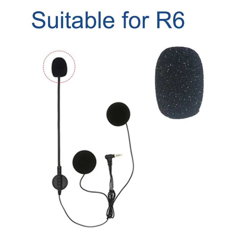 Bluetooth гарнитура 3 шт микрофон Хлопковый чехол для R6 и R9 Шлем Интерком Мотоцикл