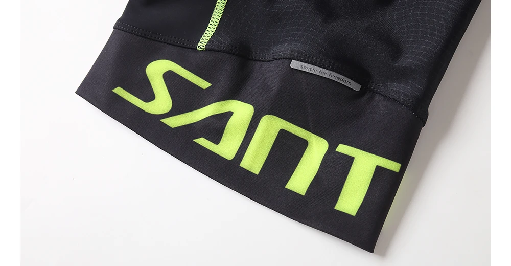 Santic Для мужчин Велоспорт мягкий велотрусы Pro Fit Лето импортировано из Италии тканевая Подушка Pad дышащая одежда для езды на велосипеде C05081