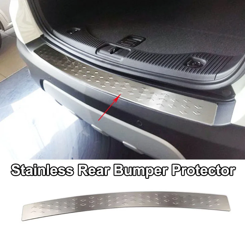 rear bumperprotector Для Buick Encore/Opel/Vauxhall Mokka 2013 хромированный наружный противотуманный светильник, накладка на дверь, окно, украшение, Стайлинг автомобиля - Цвет: rear bumperprotector