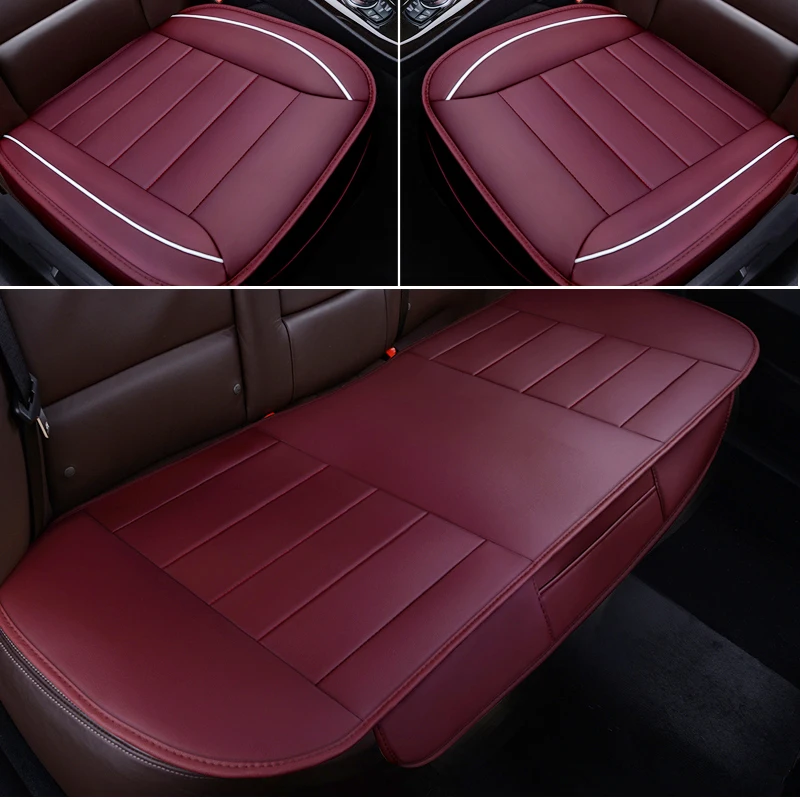Чехол для автомобильного сиденья из искусственной кожи, чехол для сиденья, подушка для ford fusion focus 2 mondeo mk3 mk4 kuga Edge Ecosport Fiesta