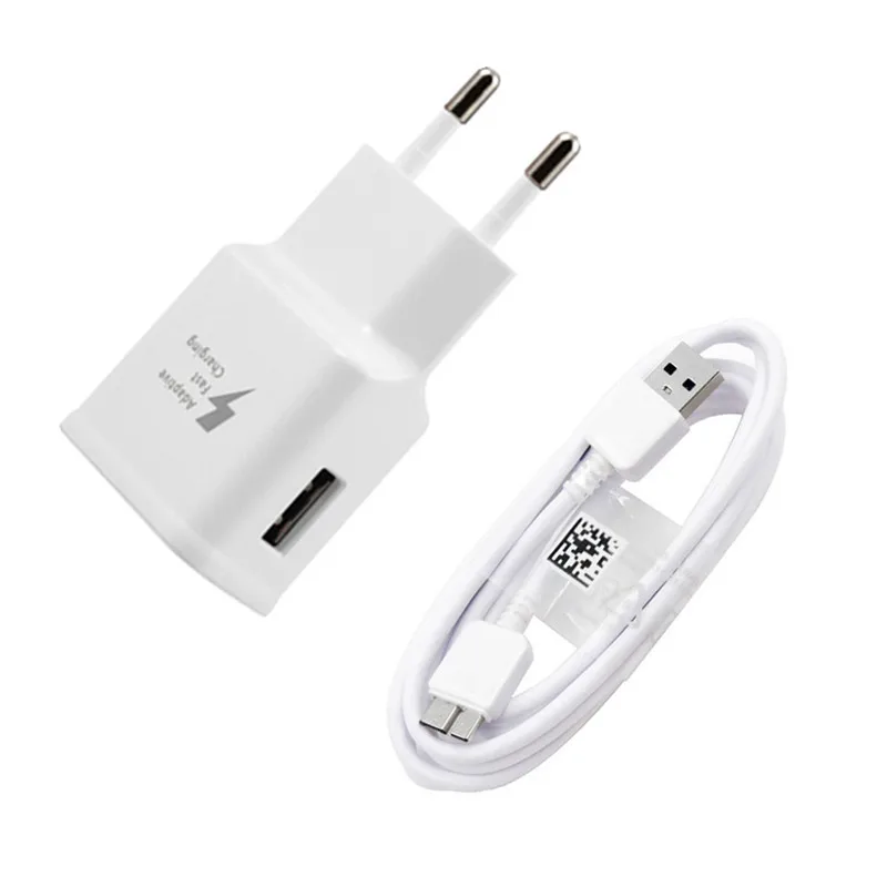9V 1.67A Адаптивное быстрое зарядное устройство для Samsung Galaxy S5 Note 3 + Micro USB 0 кабель