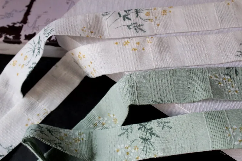 Носки с мелким цветочным принтом двухцветная Hanfu повязка для волос с кисточками в древнем стиле головной убор в стиле ханьфу, аксессуары для волос