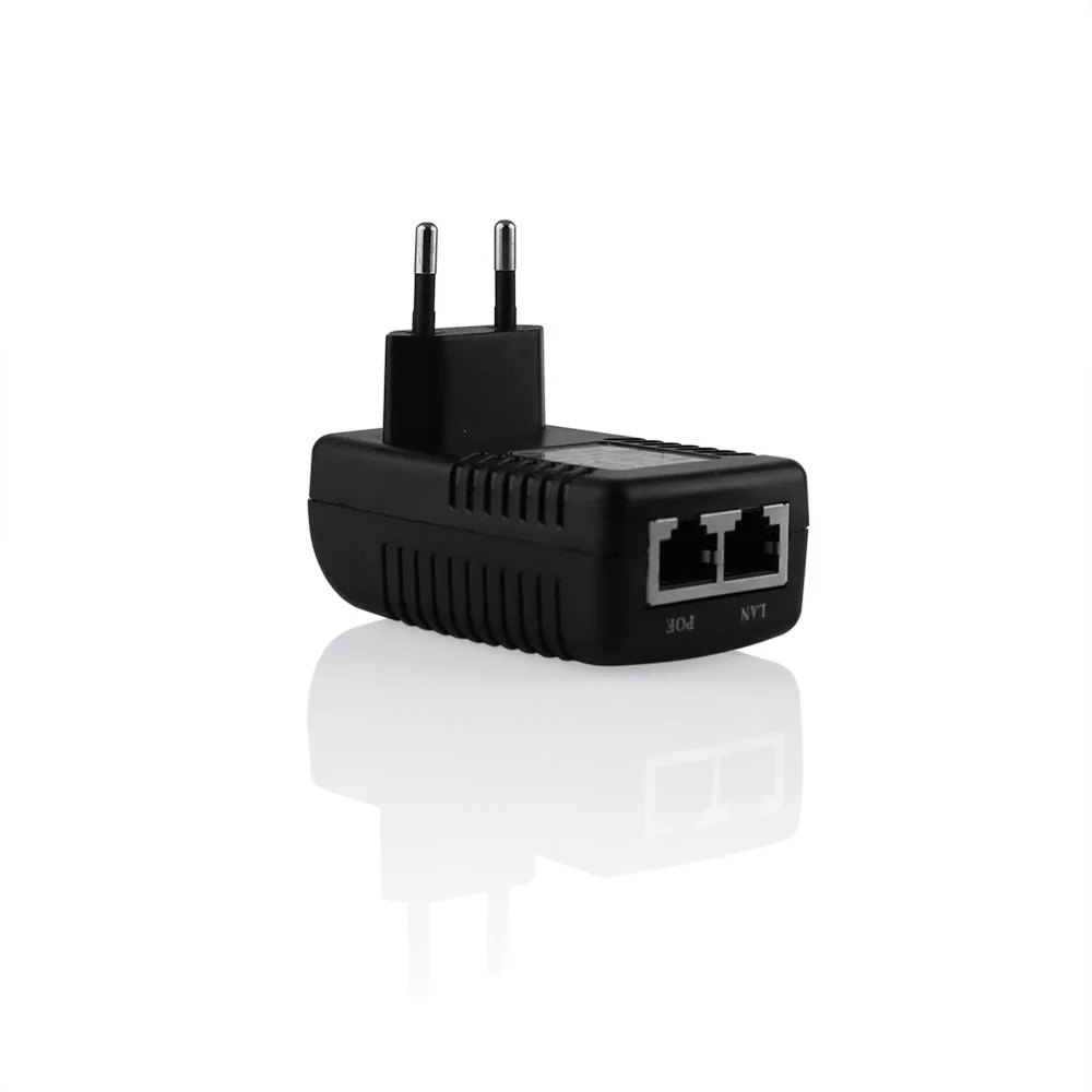 Штепсельная Вилка ENSTER Инжектор POE с источником питания 48 В для IP камер Hikvision Dahua