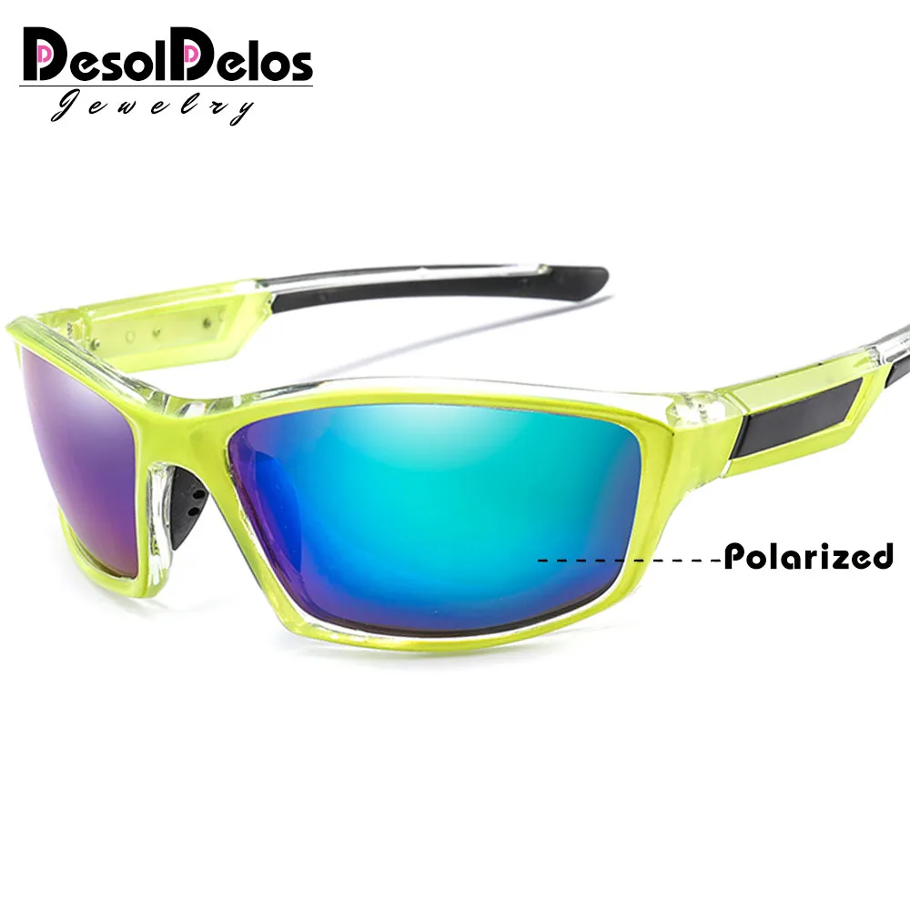 Спортивные поляризованные солнцезащитные очки N252 для мужчин и женщин, овальные очки ночного видения для вождения UV400 gafas de sol masculino G069
