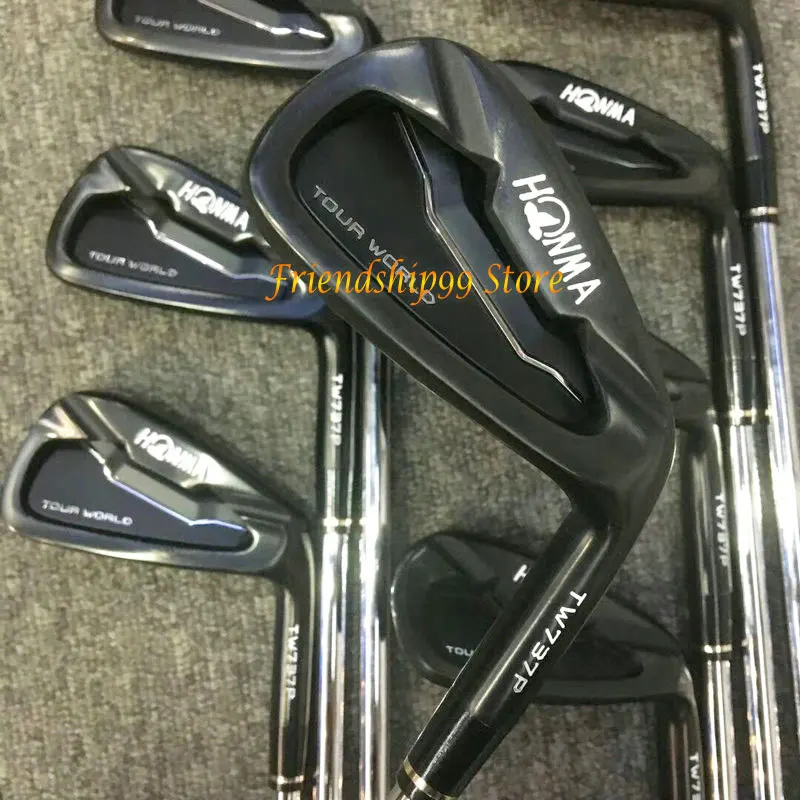 Новые клюшки для гольфа HONMA TW737P черный цвет клюшки для гольфа 3-11.SW Утюги клюшки графитовый Вал R/S/SR flex Гольф головной убор