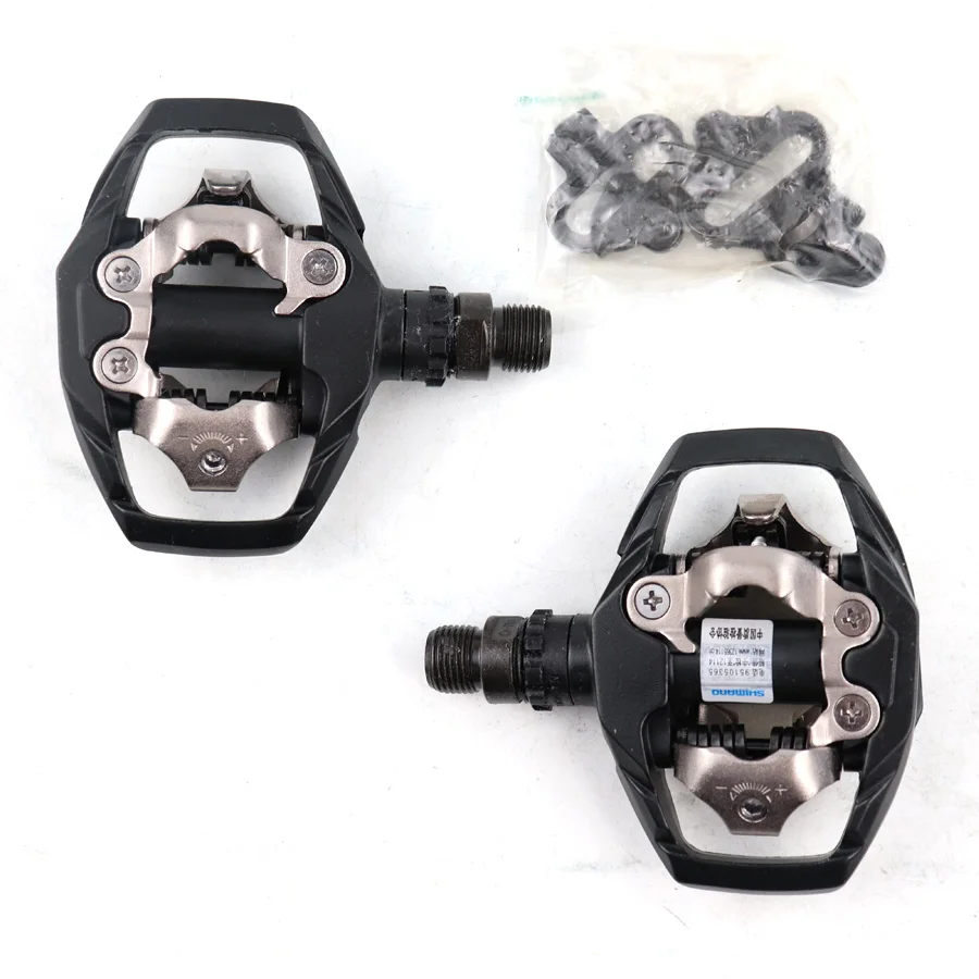Black SHIMANO PD-M530 педаль SPD MTB Трейл без клипса педали с бутсами оригинальная коробка черный белый включает SM-SH51 Запчасти для горного велосипеда - Цвет: Black