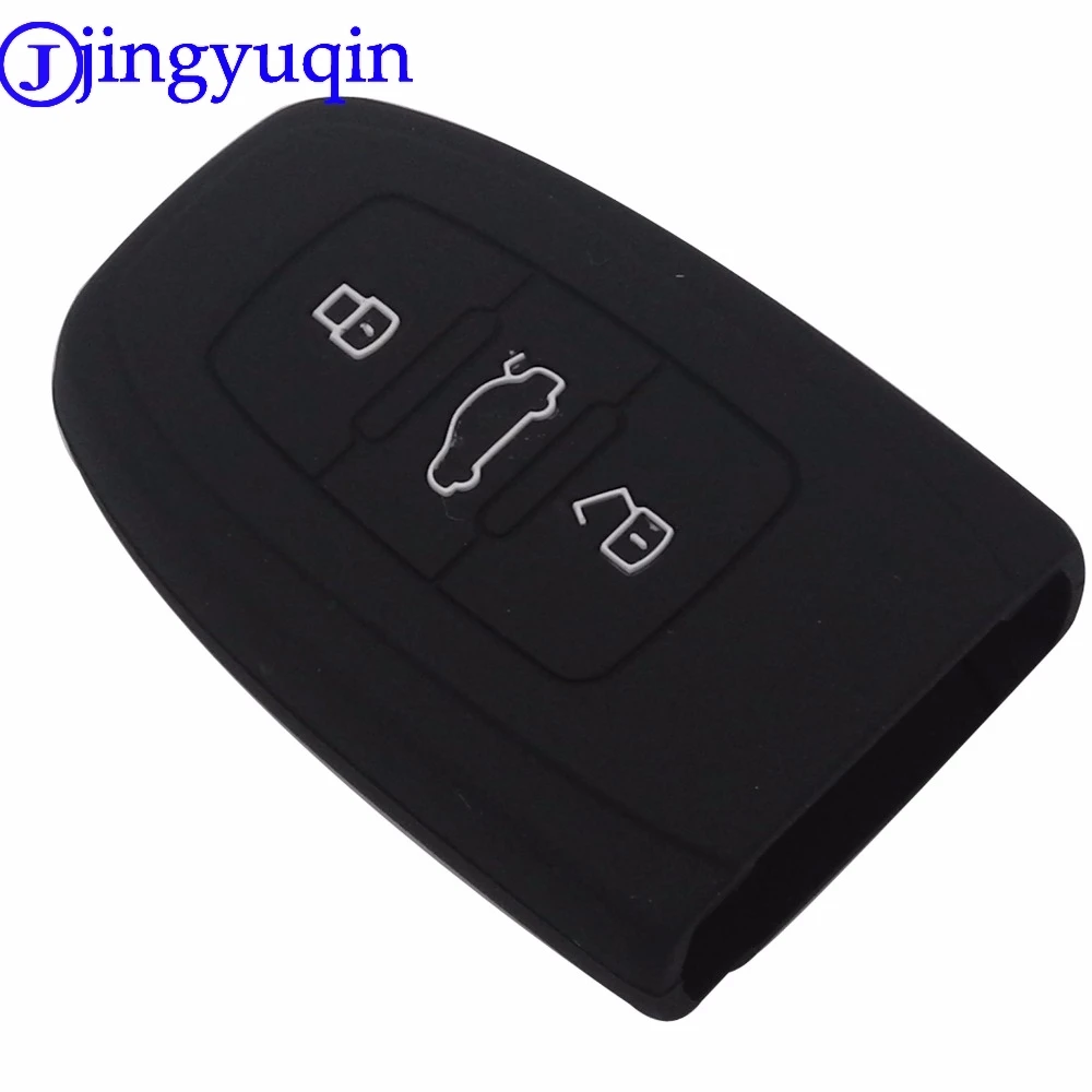 jingyuqin Remote Silicone 3B Key Cover Case Protect For Audi B6 B7 B8 A4 A5 A6 A7 A8 Q5 Q7 R8 TT S5 S6 S7 S8 SQ5 RS5 Smart Key|remote silicone|audi