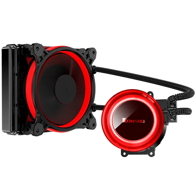 Jonsbo Tw2-120 Cpu водяное охлаждение 4Pin 12 см вентилятор Rgb Aura 256 цвет авто Изменение светодиодный радиатор для Amd Intel