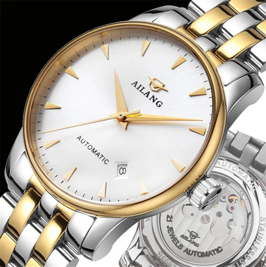 Часы наручные AILANG Мужские автоматические брендовые Роскошные водонепроницаемые