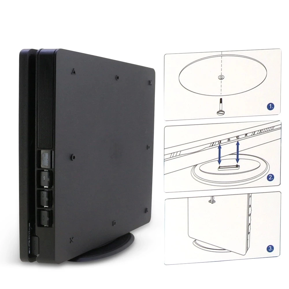 Для Sony PlayStation 4 PS4 SLIM консоли металлический вертикальный стенд мини Портативный