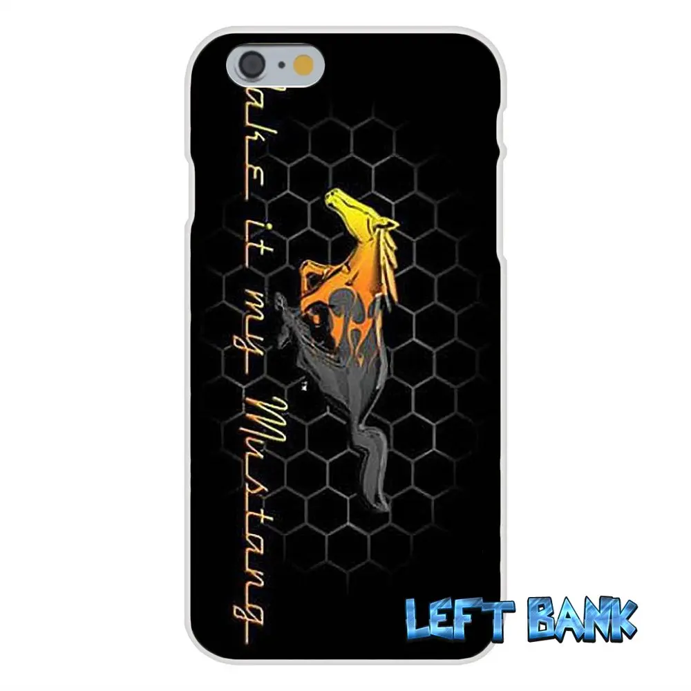 For iPhone 4 4S 5 5S 5C SE 6 6S 7 Plus Ford Mustang Logo Soft Silicone TPU Transparent Cover Case | Мобильные телефоны и