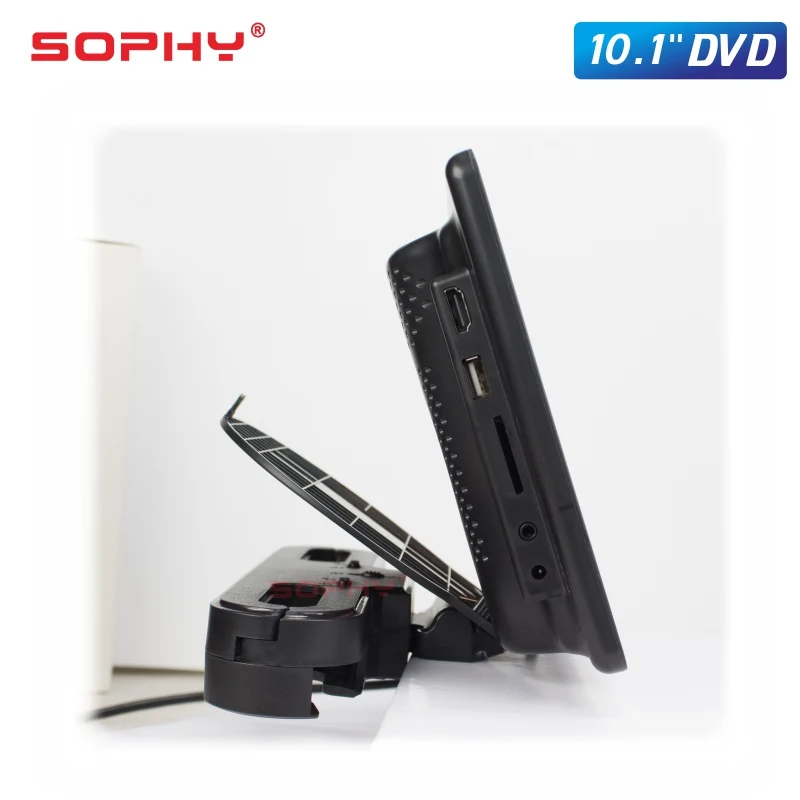 10,1 дюймов внешний подголовник автомобиля dvd-плеер заднего сиденья экран монитор DVD/VCD USB/SD/HDMI/IR/FM SH1018DVD