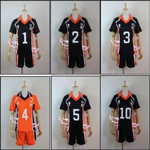 Haikyu!! Karasuno High School Uniform Jersey sport wear No 12 team hero Volleyball Hinata Shyouyou Cosplay costume | Тематическая