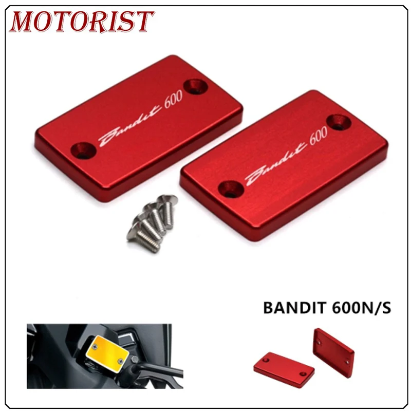 

CNC Motor Bike Aluminum Brake Fluid Reservoir Tank Cap Cover For SUZUKI BANDIT 600N/S 1995-2004