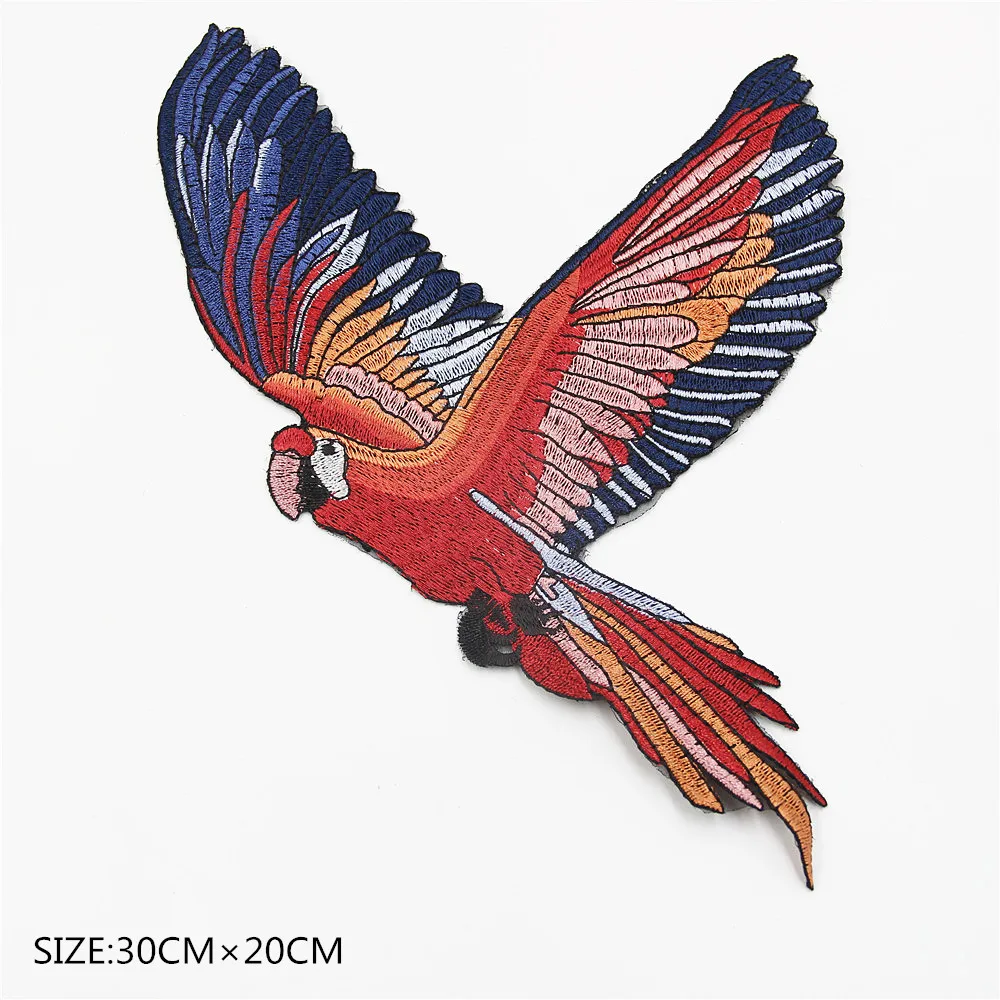 Летающая птица винтажная вышитая аппликация нашивка для украшения сделай сам