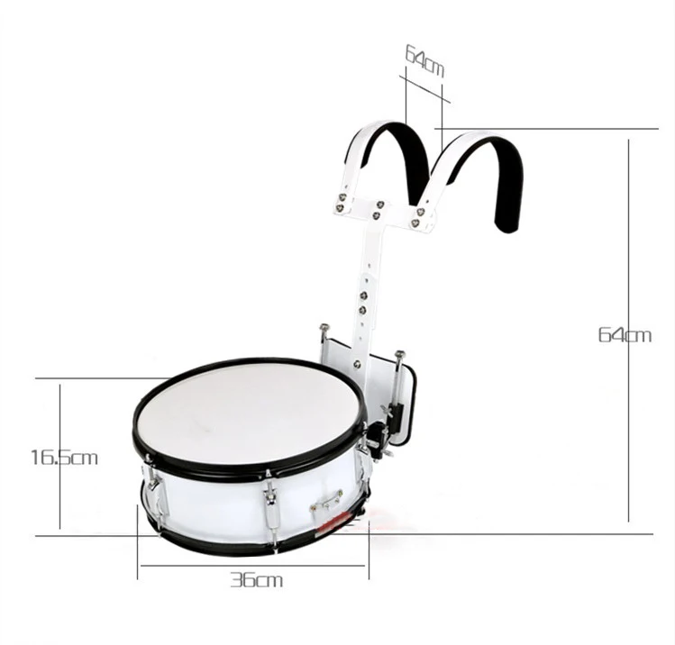 Ударные инструменты Задняя рама дорожный барабан Snare Военный основной маленький