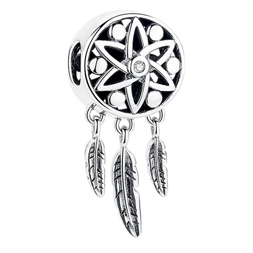 ELESHE, браслет Pandora, подвески, 925 пробы, серебро, Минни, счастливый глаз, сердце, бусины, прозрачный CZ, подвески, сделай сам, ювелирное изделие - Цвет: PY1813