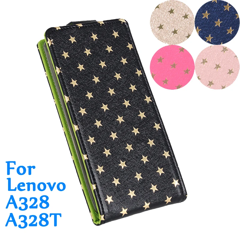 Высококачественный Модный Оригинальный чехол со звездами для lenovo A328 кожаный с