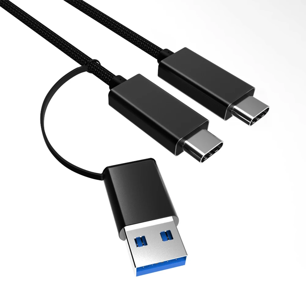 QC3.0 USB Type C кабель 3 0 A to для Samsung Galaxy S9 Note 9 3A 60W PD Мощный 2 в 1 кабель|Кабели мобильных