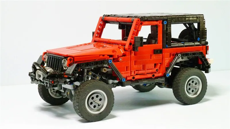 Новая серия Technic RC внедорожник Jeep Wrangler автомобиль совместим со строительными блоками Набор Обучающие подарки на день рождения
