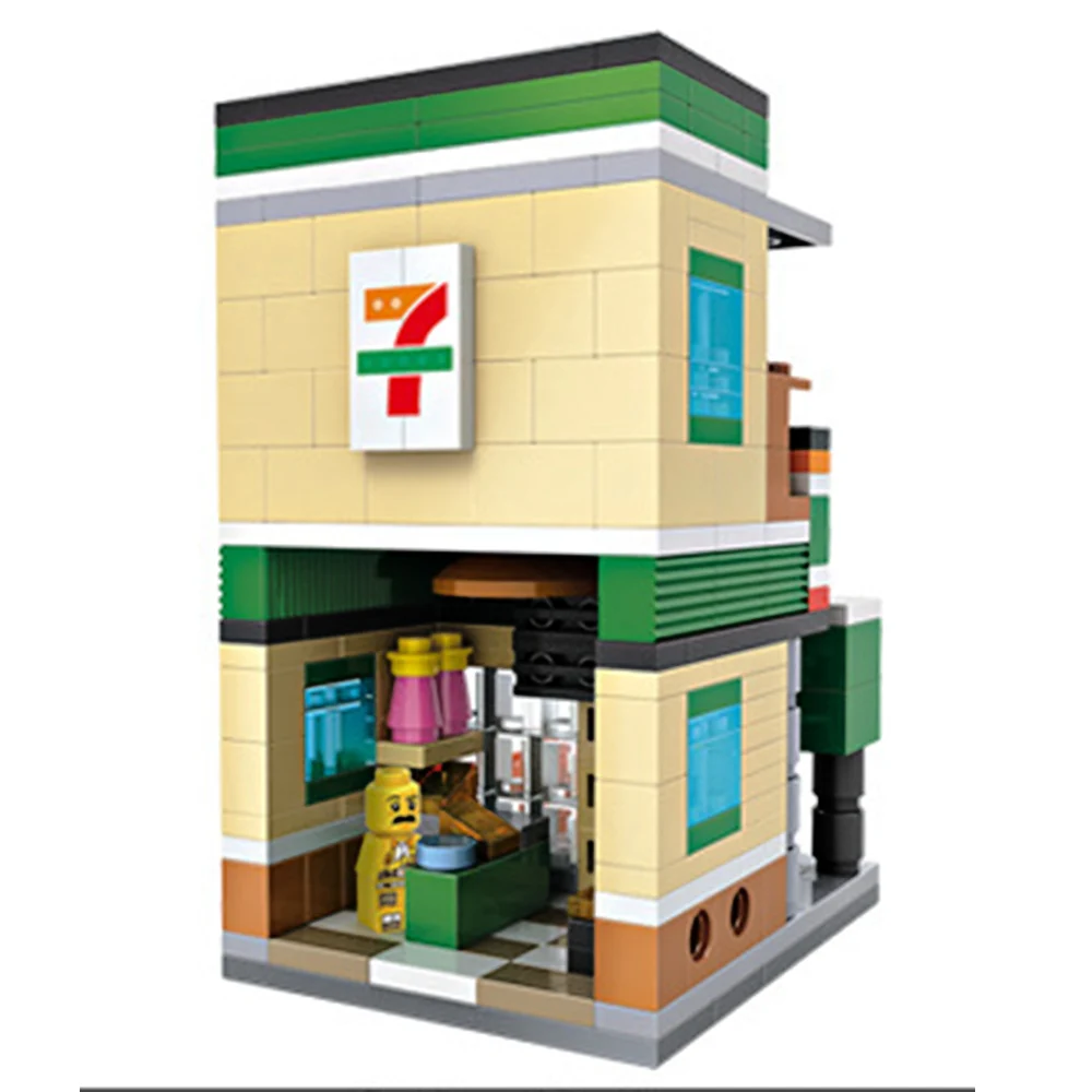LOZ развивающая 3D игра DIY Pulzze Seven eleven строительные блоки 3 D Puzles подарок для мужчин