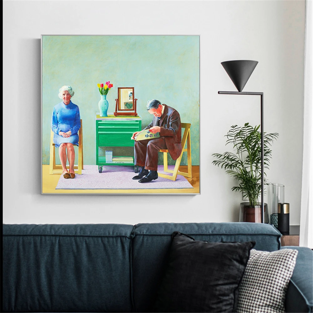 Современный пейзаж стильные картины для гостиной Дэвид Hockney Garrowby Холст Живопись