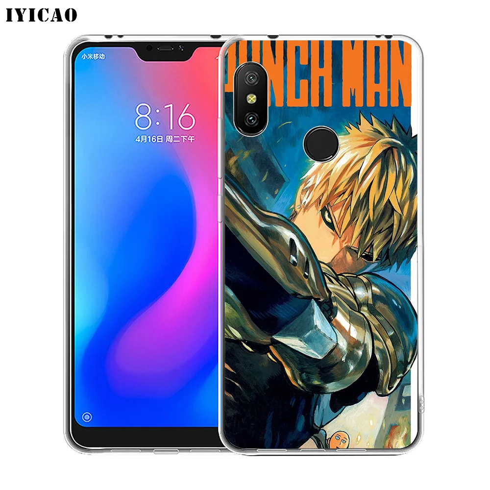 Мягкий силиконовый чехол для телефона IYICAO One Punch Man Saitama Xiaomi Redmi 4A 5A 6A Note 7 6 5 Pro Plus 4X