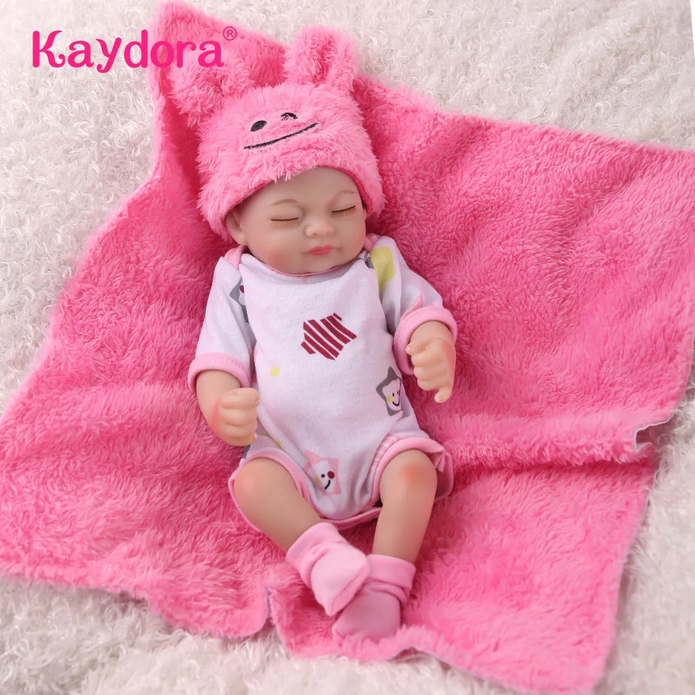 10 дюймов Reborn Bebe куклы восхитительные lol 25 см мини ручной работы reborn baby doll девочка