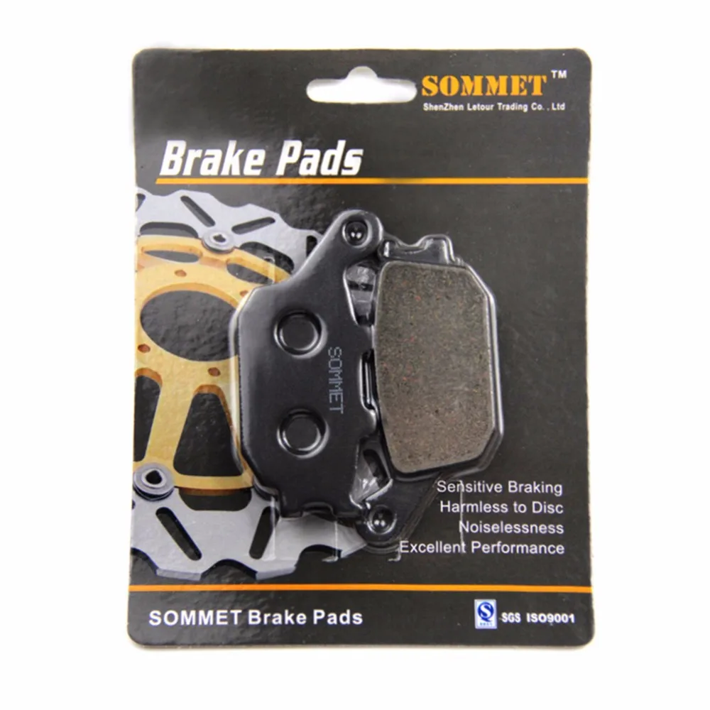 

SOMMET Motorcycle Rear Brake Pads for Honda NC 700 XA / NC700 SA (ABS) (12-13) NC700XA NC700SA LT174