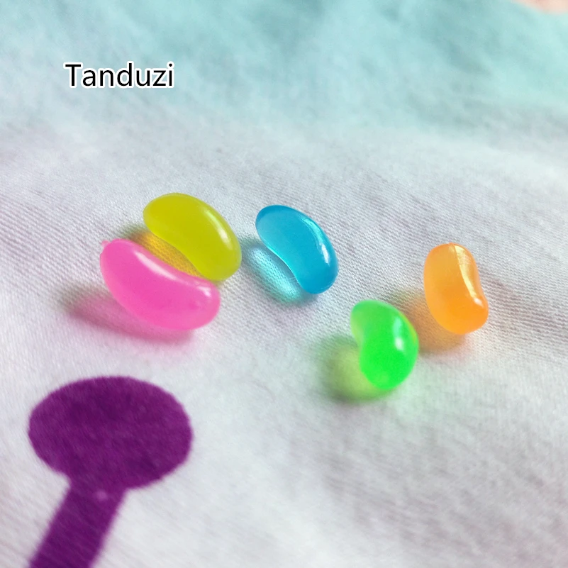 Tanduzi 100 шт. цветные миниатюрные желейные конфеты из ПВХ милые мини Поддельные