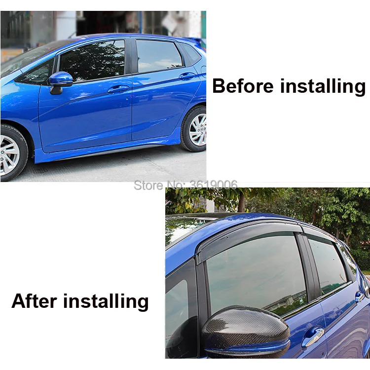 tommia 4pcs Window Visor Shade Vent Wind Rain Deflector Guards Cover Fit For Buick LaCrosse 2010-2015 Car Styling | Автомобили и