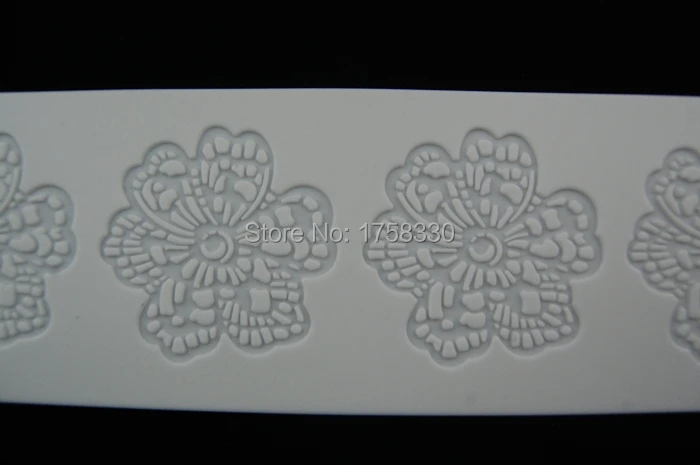 2016 горячий 39*8 см цветок Patten сахарный кружевной силиконовый коврик форма для
