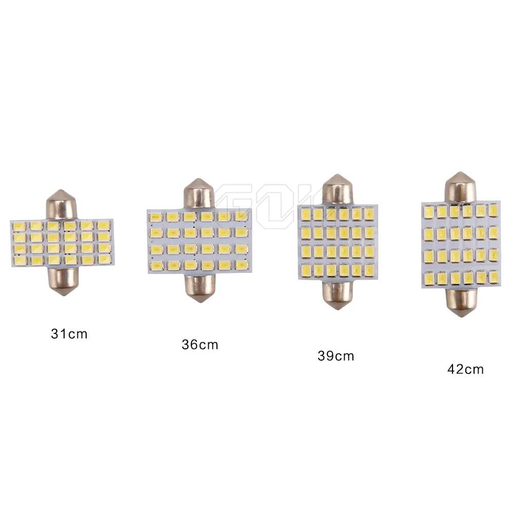 2 шт./лот гирлянда светодиодная купольная лампа C5W 24 светодиода 2835 smd для чтения 31