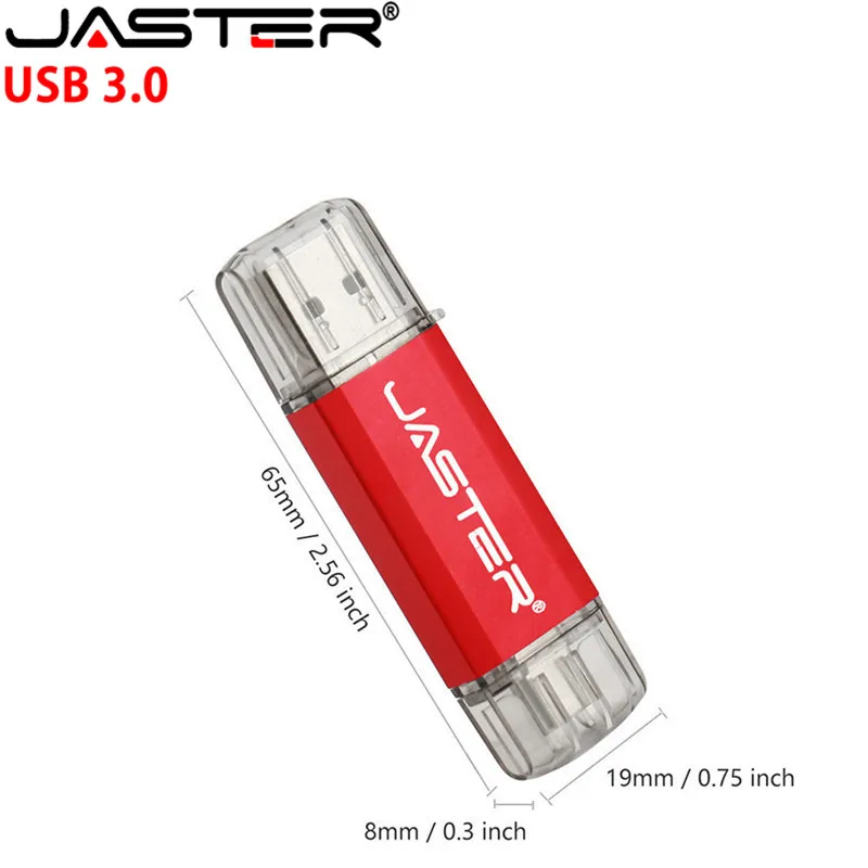 USB флеш накопитель JASTER Type c OTG металлическая мини флешка usb 3 0 8 ГБ 16 32 type otg u флешка|USB