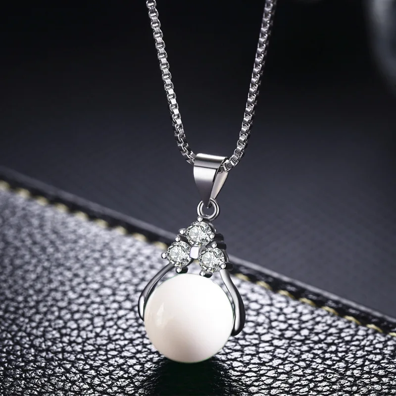 Ataullah крошечный очаровательный круглый шар кулон сплав с серебряным покрытием