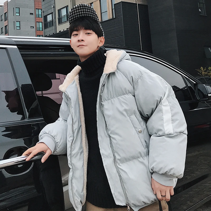 Зимняя куртка с капюшоном для мужчин парка теплый хлеб услуги уличная пальто Veste