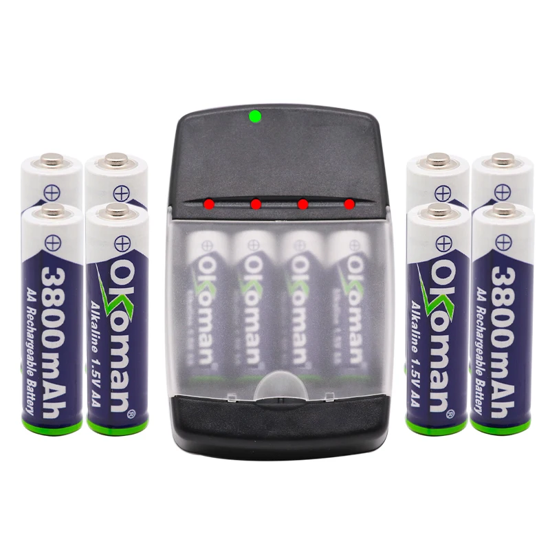 Большой емкости AA 3800mah 1 5 V Щелочная аккумуляторная батарея для света аккумулятор