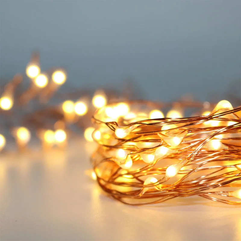 СВЕТОДИОДНАЯ Гирлянда HarrisonTek Рождественская гирлянда из медной проволоки