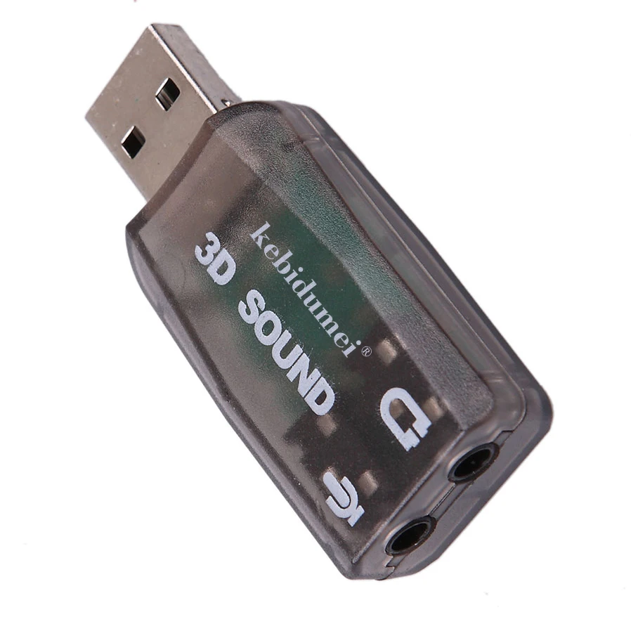 Внешняя звуковая карта Kebidu с Usb на 3 5 мм микрофон разъем для наушников