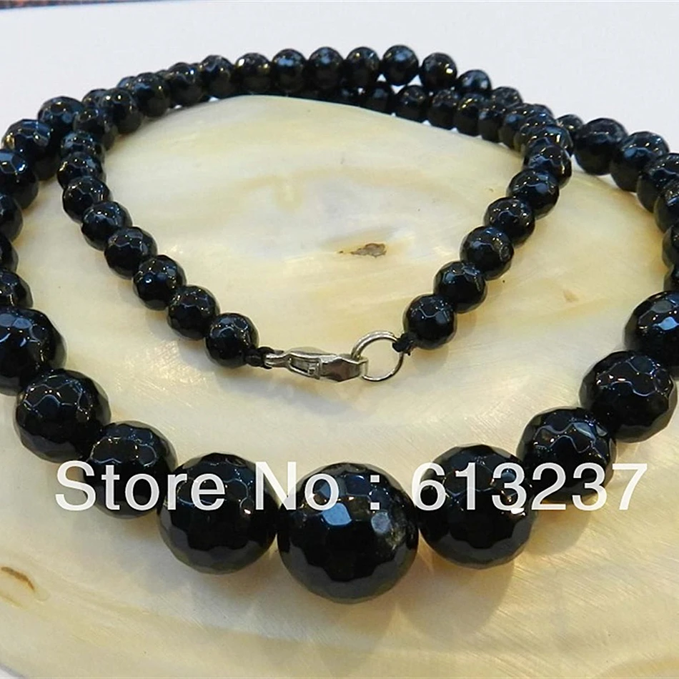 Амулеты граненые 6-14 мм горячий черный сердолик оникс агата Прекрасный Круглый