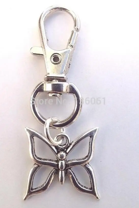 Винтажные серебряные ключи панда морская лошадь попугай бабочка маска Двойное