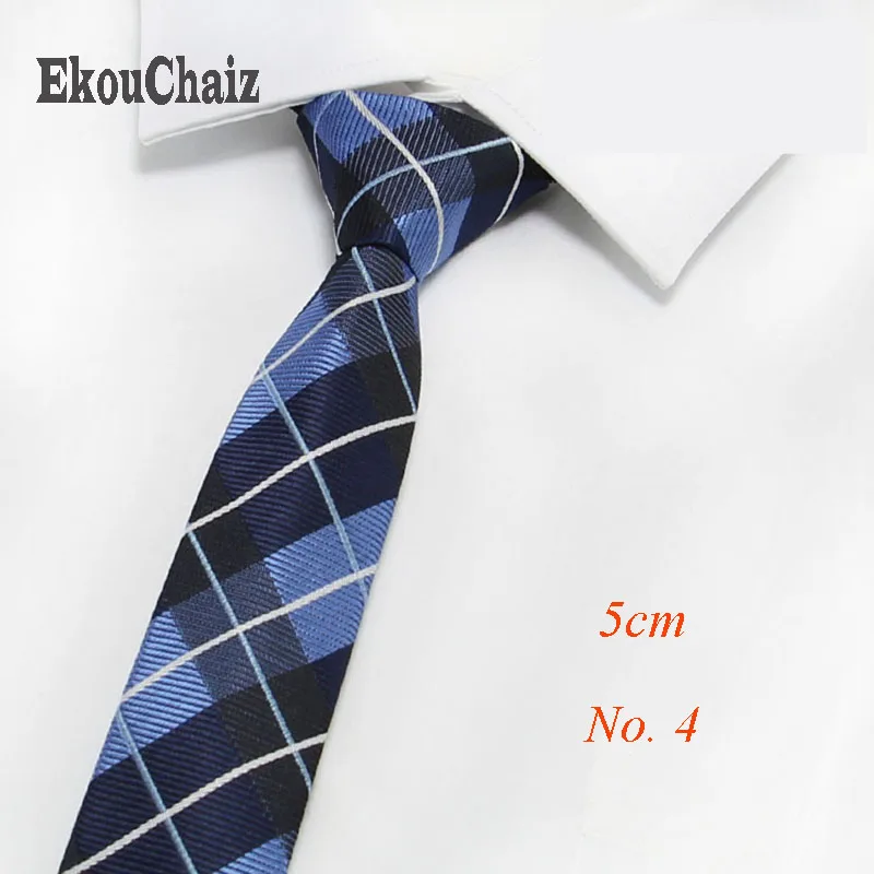 Новый классический полосатый галстук 5 см легко тянется узкий деловое платье