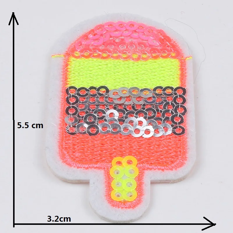 10 шт./лот наклейки с Блестками Мультфильм напитки солнцезащитные очки заплатки