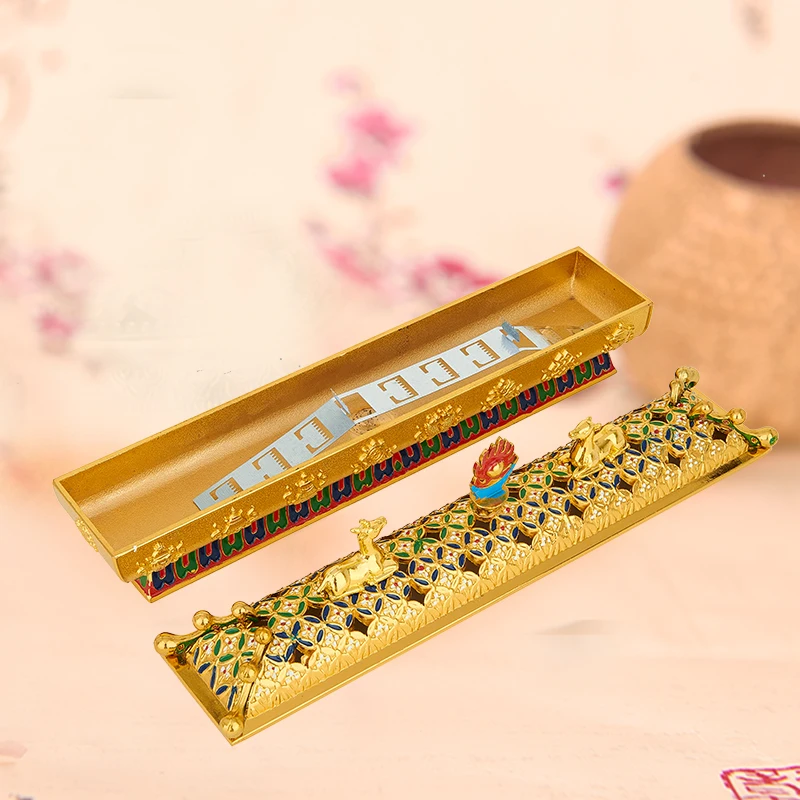 Буддистские товары золоченые цветные рисунки Восемь благоприятных лежа