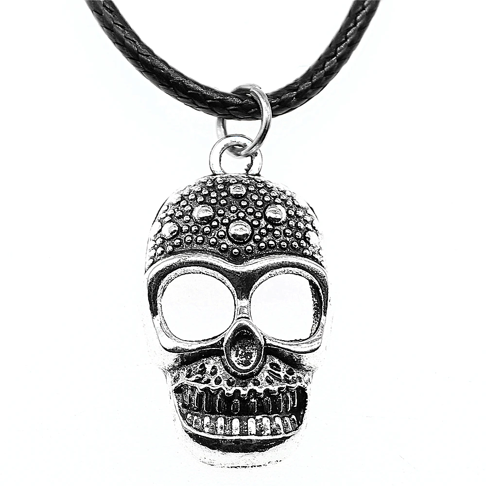 Ювелирные изделия кожаная цепочка ожерелье для женщин с серебряным покрытием 28x16