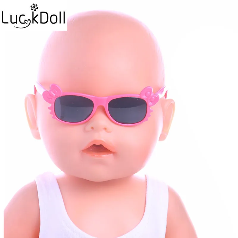 Солнцезащитные очки LUCKDOLL в форме бабочки подходят для кукол 43 см лучший подарок