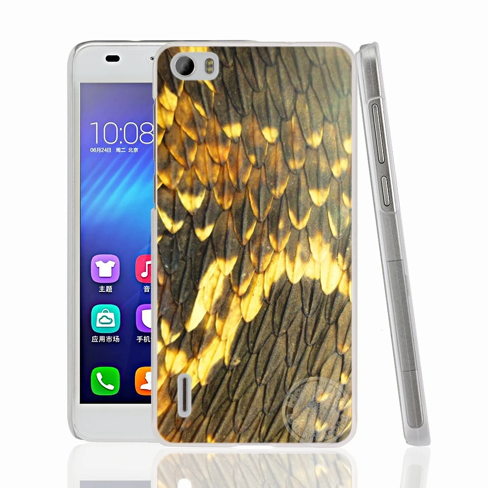 HAMEINUO кожаный чехол для сотового телефона со змеиным чехлом huawei honor 3C 4A 4X 4C 5X 6 7 8 Y3 Y5