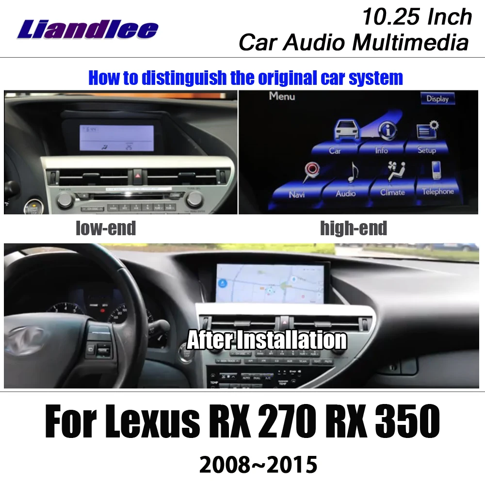 Liandlee 10,2" Android для Lexus RX 270 RX 350 AL10 2008~ стерео экран мышь BT Carplay карта gps Navi навигация Мультимедиа